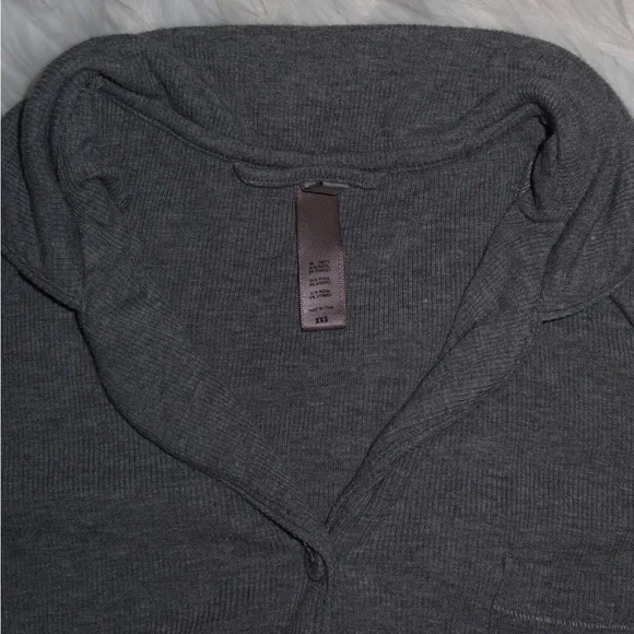 Skims SOFT LOUNGE SHORT SLEEP SETHEATHER GREY size XXS